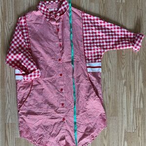 Red and white plaid shirt